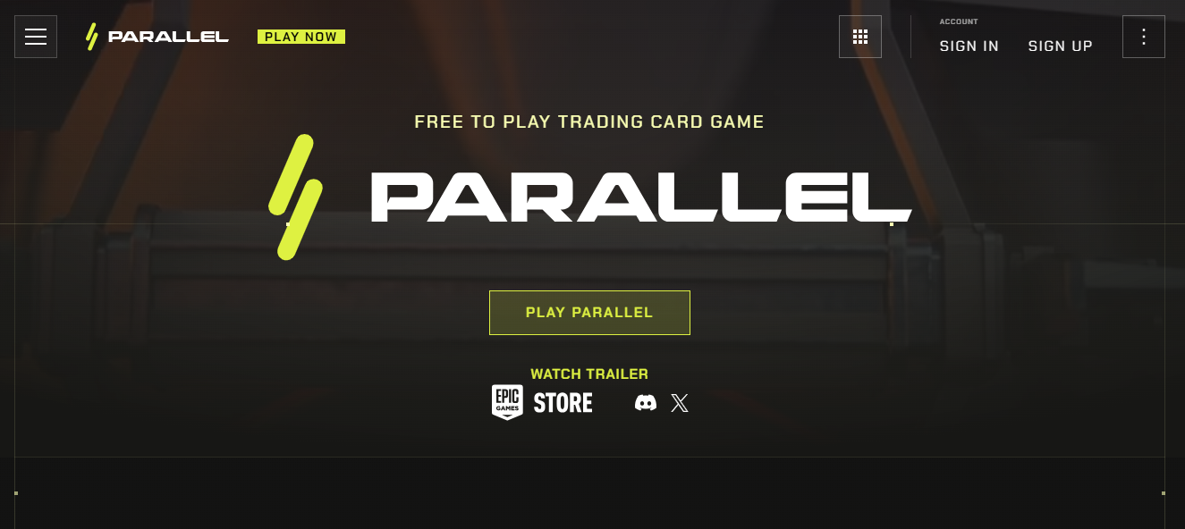 Parallel platform homepage.