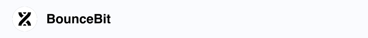Icon of BounceBit, Bitcoin-based restaking protocol.