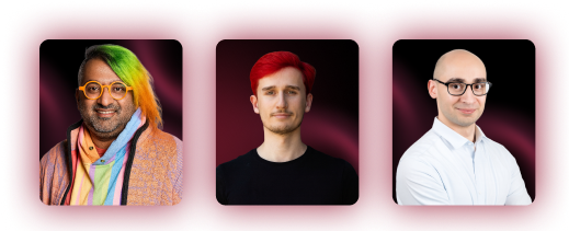 Key speakers of the staking summit Dubai, UAE in 2025, including: Adrian Brink (Co-founder of Anoma), Tarun Chitra (CEO and Co-Founder of Gauntlet) and Mike Silagadze (CEO of Ether.fi).